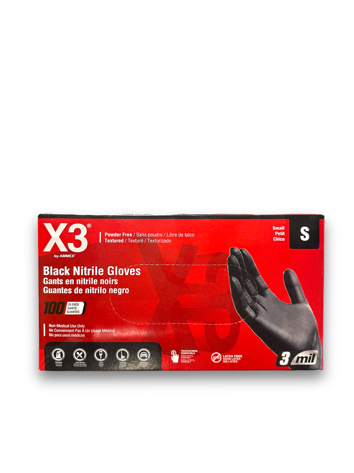 Black Nitrile Gloves 100 ct