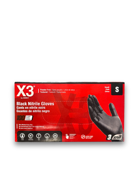 Black Nitrile Gloves 100 ct